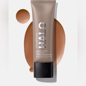 NWT Halo Healthy Glow All-In-One SPF25 Tinted Moisturizer In Dark Warm